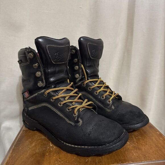 Danner Quarry USA Black Alloy Toe/MET Guard Waterproof Work Boot US 8 M 17323 7” main image 10